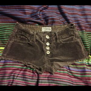 Roxy corduroy shorts from pac sun!