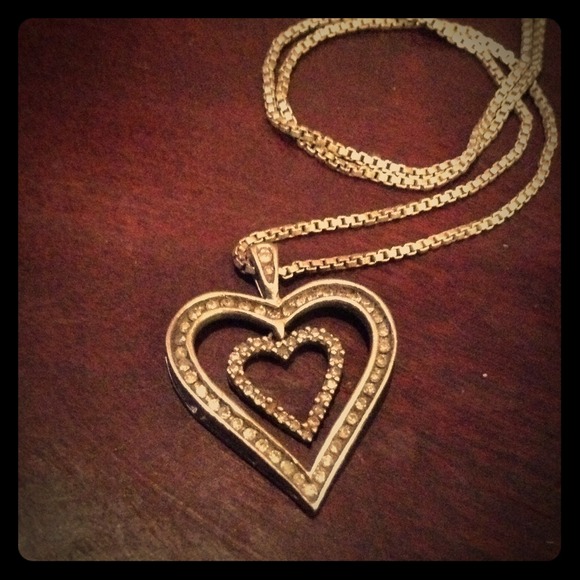 Diamond heart necklaces