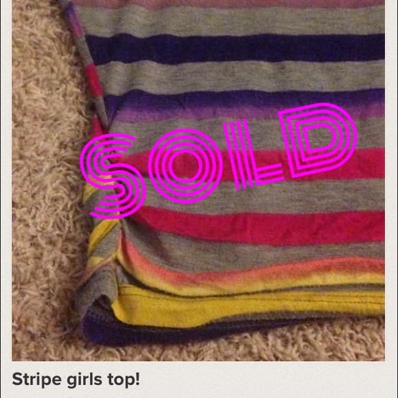 Stripe girls top!