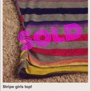 Stripe girls top!