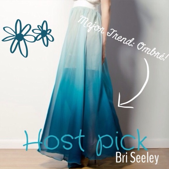 Bri Seeley Dresses & Skirts - ❗️Clearance❗️ Bri Seeley Adrianna Blue Ombré Skirt