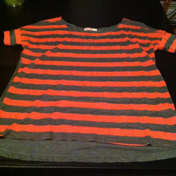 Striped sheer tee
