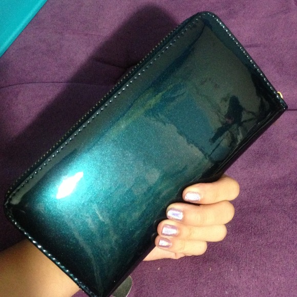 reduced! teal wallet/wristlet