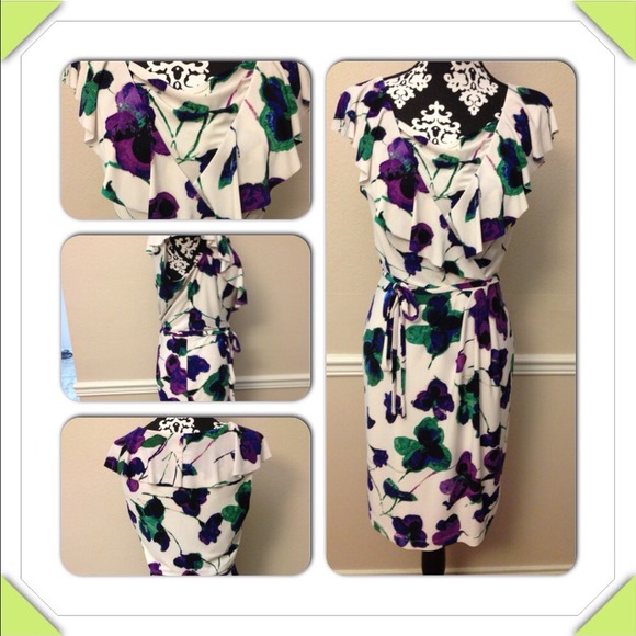 JONES NEW YORK white floral dress
