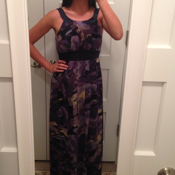 Purple maxi BCBG gown
