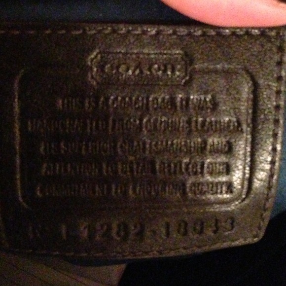 Coach Madison gathered leather satchel