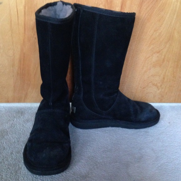 Ugg tall black zipper boots