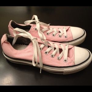 Converse All Star Pink White Stripe Size 7 Women's