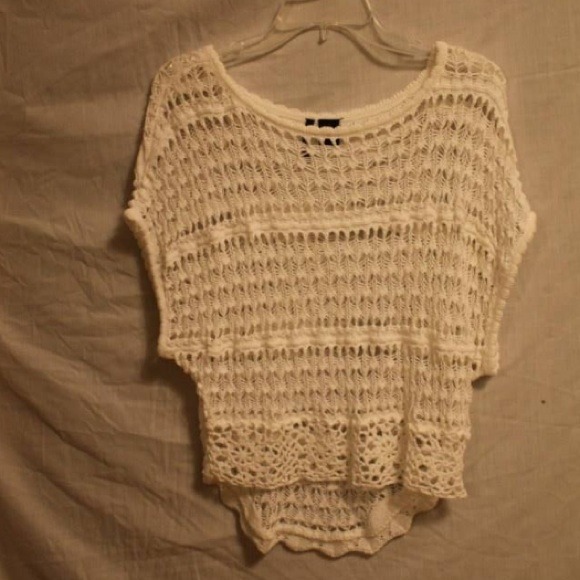 White crocheted top! Super cute!