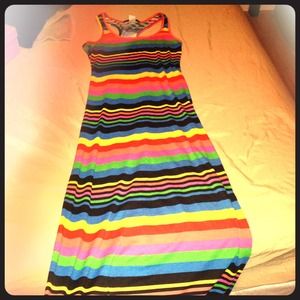 Colorful stripe dress