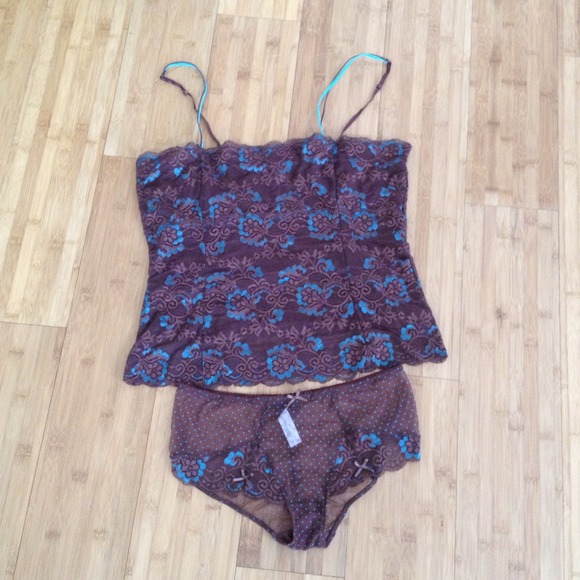 Cute Brown & Teal Sleep Set