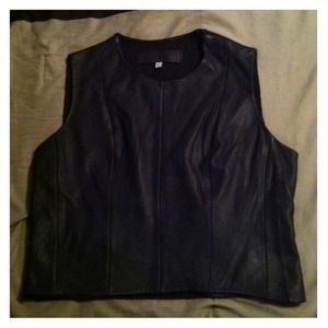 $5 WITH BUNDLE! Brown Leather Vest Top!