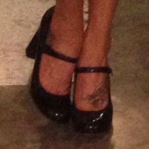 Black Mary Jane pumps