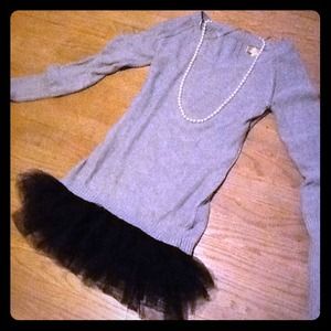 Vera Wang Princess Tutu Sweater Dress