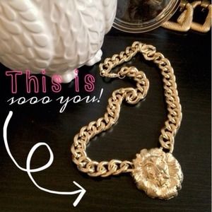 Rihanna Lion Head Pendant Necklace