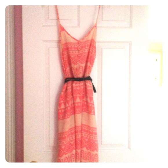 Francesca's pink tribal dress medium