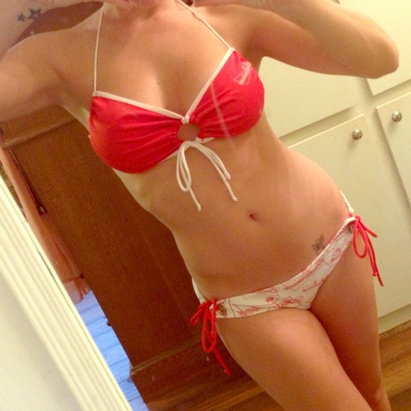 Bud Light Other - Bud Light red and white bikini