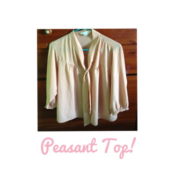 Chiffon Peasant Top
