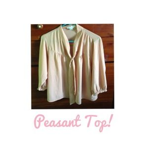 Chiffon Peasant Top