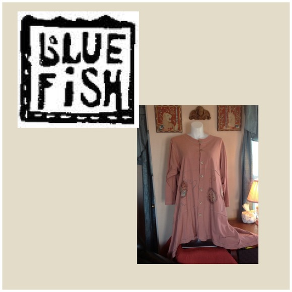 🐟 Fun BlueFish shark-bite top dress
