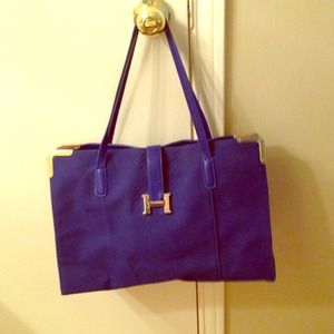 Large cobalt H bag