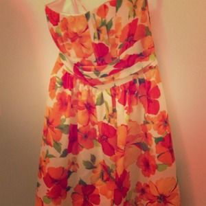 Floral bridesmaids dress