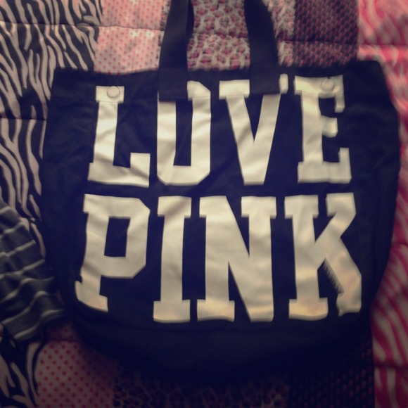VS pink tote bag