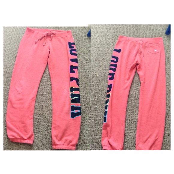 Orange Victoria's Secret sweats