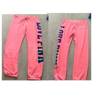 Orange Victoria's Secret sweats