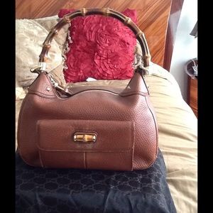 💛SOLD💛 Authentic Gucci Bamboo Top Handle Handbag