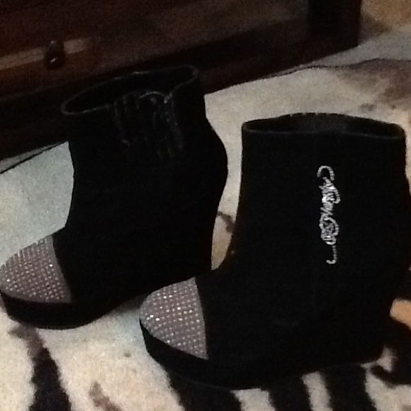 Ed Hardy Wedge heel boots