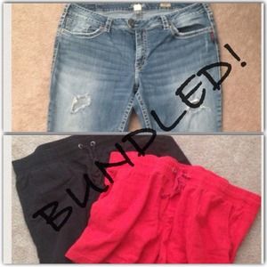 Silver Jeans & Old Navy Shorts