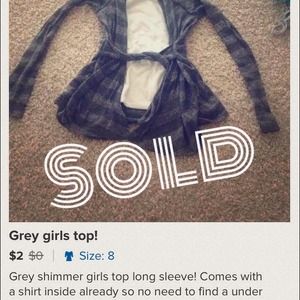 Grey girls top!