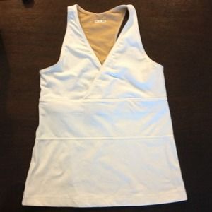 New Lower Price! Lululemon White Criss-cross Tank