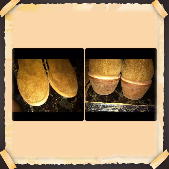💖SOLD💖Wild Pair Tan Suede Boots sz 37 (7) - Picture 4 of 4