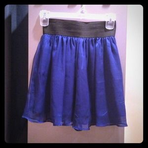 Blue Skirt w/ Elastic Waistband