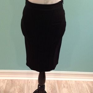 Black pencil skirt