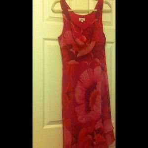 MICA pink floral dress