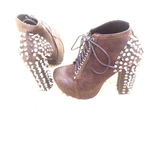 Brown JC inspired Spiked boots