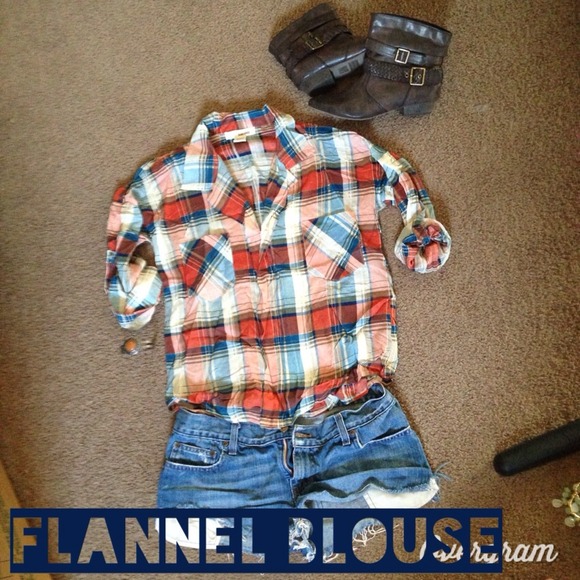 Flannel blouse medium
