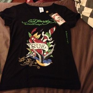 Ed hardy fitted shirt tattoo design