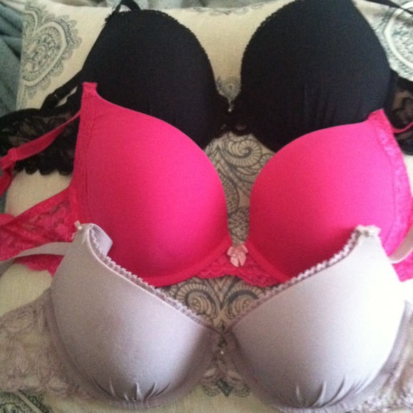 Victoria Secret Push-up Demi Bras 34D 3 for $30