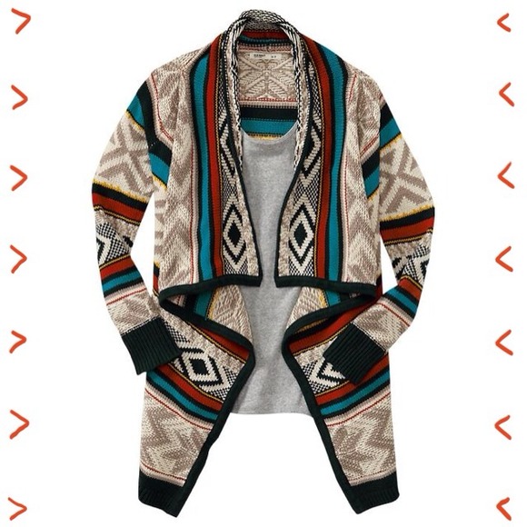 Old Navy southwestern print blanket sweater