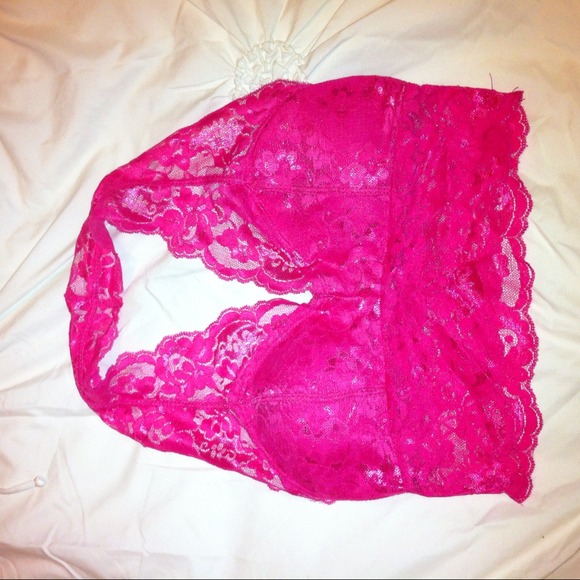 Lace halter crop top