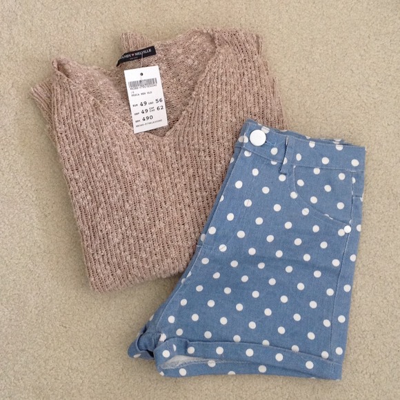 RESERVED polka dot shorts from Brandy Melville