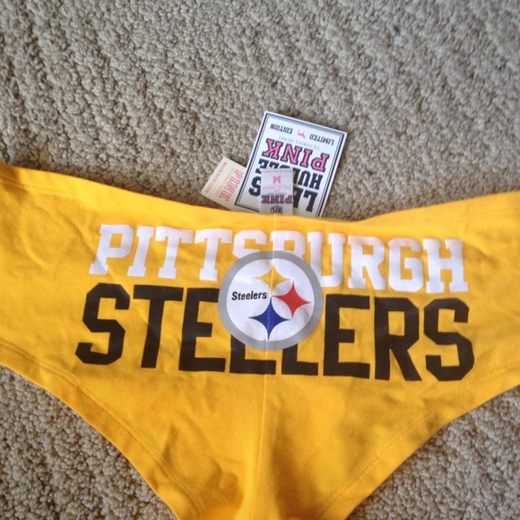Pittsburgh steeler PINK Victoria secrets panty NWT