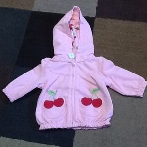 Lil girls sz3/6 mos sweat jacket Nwt