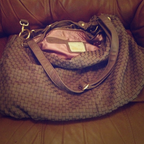 Deux Lux large putty shoulder bag