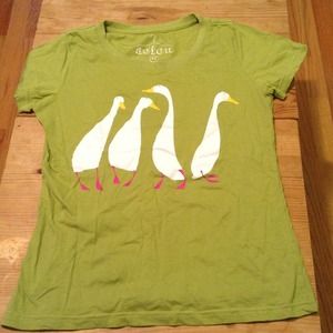 Three cute t-shirts together: geese, sheep, cat