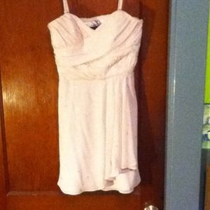 Light pink optional strapless dress